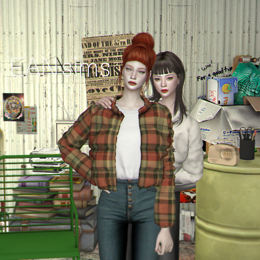 심즈4 CC 숏패딩 Short Padding 네이버 블로그